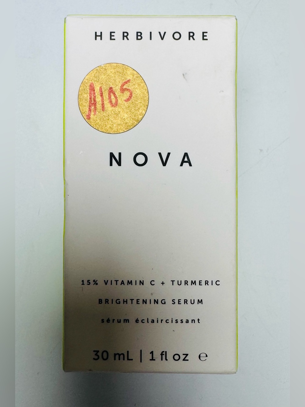 Herbivore Botanicals NOVA 15% Vitamin C + Turmeric Brightening Serum 1 oz